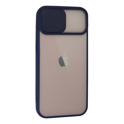 Newface iPhone 13 Kılıf Palm Buzlu Kamera Sürgülü Silikon - Lacivert Newface iPhone 13 Kılıf Palm Buzlu Kamera Sürgülü Silikon - Lacivert
