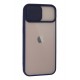 Newface iPhone 13 Kılıf Palm Buzlu Kamera Sürgülü Silikon - Lacivert Newface iPhone 13 Kılıf Palm Buzlu Kamera Sürgülü Silikon - Lacivert