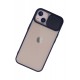 Newface iPhone 13 Kılıf Palm Buzlu Kamera Sürgülü Silikon - Lacivert Newface iPhone 13 Kılıf Palm Buzlu Kamera Sürgülü Silikon - Lacivert