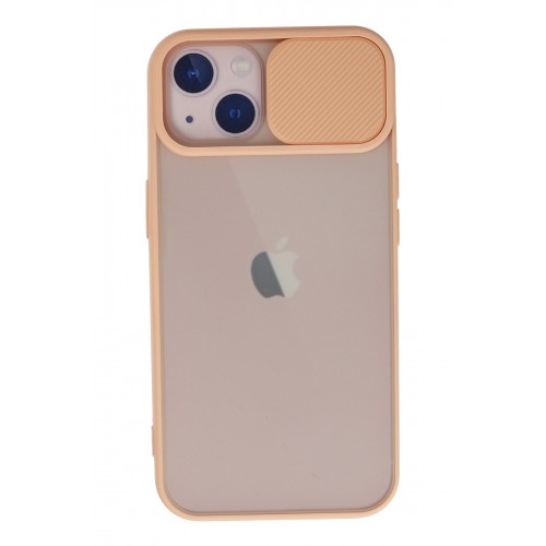 Newface iPhone 13 Kılıf Palm Buzlu Kamera Sürgülü Silikon - Pembe Newface iPhone 13 Kılıf Palm Buzlu Kamera Sürgülü Silikon - Pembe