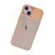 Newface iPhone 13 Kılıf Palm Buzlu Kamera Sürgülü Silikon - Pembe Newface iPhone 13 Kılıf Palm Buzlu Kamera Sürgülü Silikon - Pembe