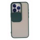 Newface iPhone 13 Pro Kılıf Palm Buzlu Kamera Sürgülü Silikon - Yeşil Newface iPhone 13 Pro Kılıf Palm Buzlu Kamera Sürgülü Silikon - Yeşil