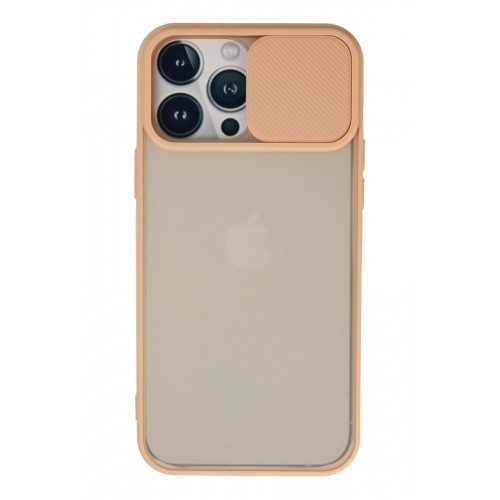 Newface iPhone 13 Pro Max Kılıf Palm Buzlu Kamera Sürgülü Silikon - Pembe Newface iPhone 13 Pro Max Kılıf Palm Buzlu Kamera Sürgülü Silikon - Pembe