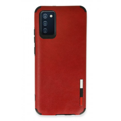 Newface Samsung Galaxy A03S Kılıf Loop Deri Silikon - Kırmızı Newface Samsung Galaxy A03S Kılıf Loop Deri Silikon - Kırmızı