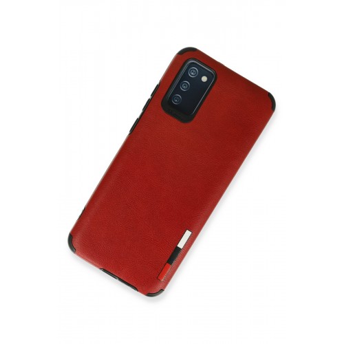 Newface Samsung Galaxy A03S Kılıf Loop Deri Silikon - Kırmızı Newface Samsung Galaxy A03S Kılıf Loop Deri Silikon - Kırmızı