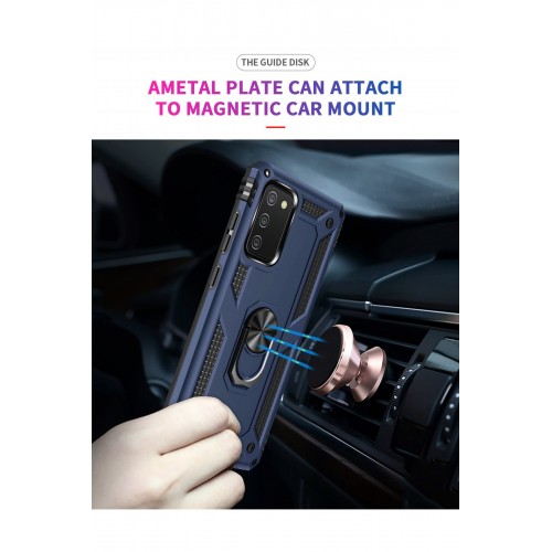 Newface Samsung Galaxy A03S Kılıf Sofya Yüzüklü Silikon Kapak - Lacivert Newface Samsung Galaxy A03S Kılıf Sofya Yüzüklü Silikon Kapak - Lacivert