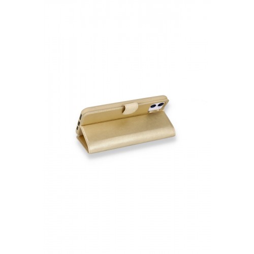 Newface iPhone 12 Mini Kılıf Trend S Plus Kapaklı Kılıf - Gold Newface iPhone 12 Mini Kılıf Trend S Plus Kapaklı Kılıf - Gold