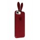 Newface Samsung Galaxy Note 9 Kılıf Rabbit Simli Silikon - Bordo Newface Samsung Galaxy Note 9 Kılıf Rabbit Simli Silikon - Bordo