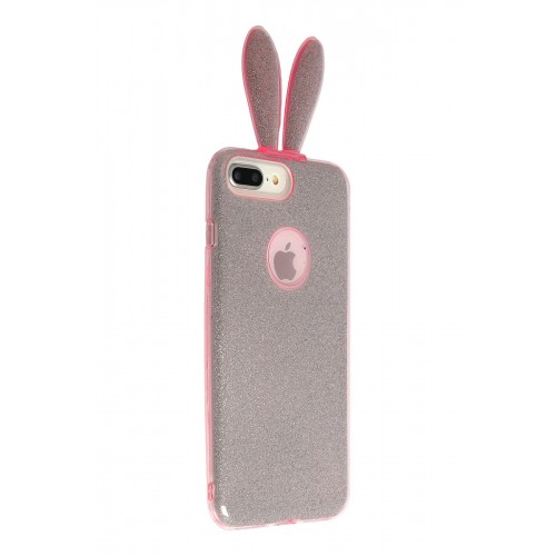 Newface Samsung Galaxy Note 9 Kılıf Rabbit Simli Silikon - Pembe Newface Samsung Galaxy Note 9 Kılıf Rabbit Simli Silikon - Pembe