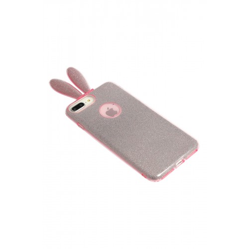 Newface Samsung Galaxy Note 9 Kılıf Rabbit Simli Silikon - Pembe Newface Samsung Galaxy Note 9 Kılıf Rabbit Simli Silikon - Pembe