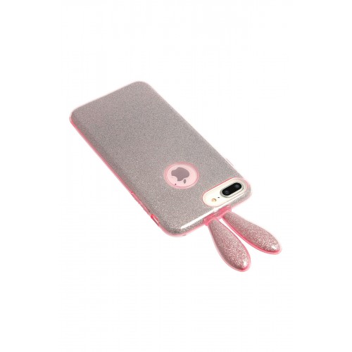 Newface Samsung Galaxy Note 9 Kılıf Rabbit Simli Silikon - Pembe Newface Samsung Galaxy Note 9 Kılıf Rabbit Simli Silikon - Pembe