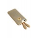 Newface Samsung Galaxy A9 2018 Kılıf Rabbit Simli Silikon - Gold Newface Samsung Galaxy A9 2018 Kılıf Rabbit Simli Silikon - Gold