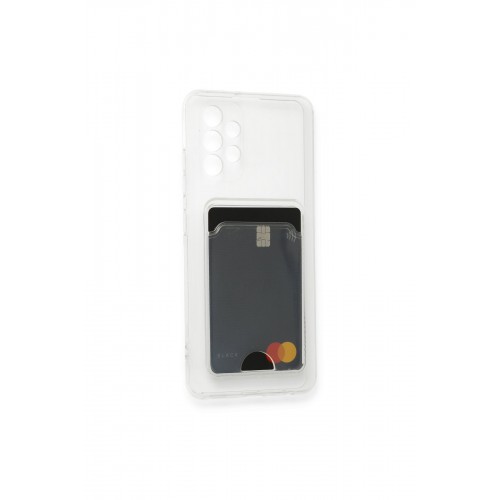 Newface Samsung Galaxy A52S Kılıf Kart Şeffaf Silikon - Şeffaf Newface Samsung Galaxy A52S Kılıf Kart Şeffaf Silikon - Şeffaf
