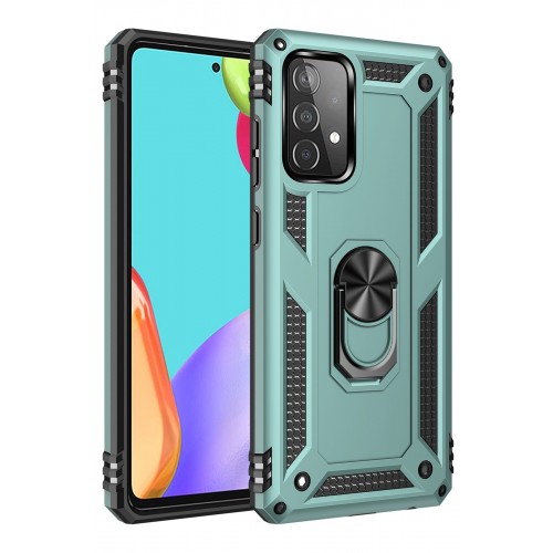 Newface Samsung Galaxy A52S Kılıf Sofya Yüzüklü Silikon Kapak - Yeşil Newface Samsung Galaxy A52S Kılıf Sofya Yüzüklü Silikon Kapak - Yeşil