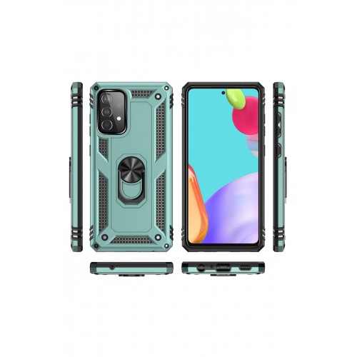 Newface Samsung Galaxy A52S Kılıf Sofya Yüzüklü Silikon Kapak - Yeşil Newface Samsung Galaxy A52S Kılıf Sofya Yüzüklü Silikon Kapak - Yeşil