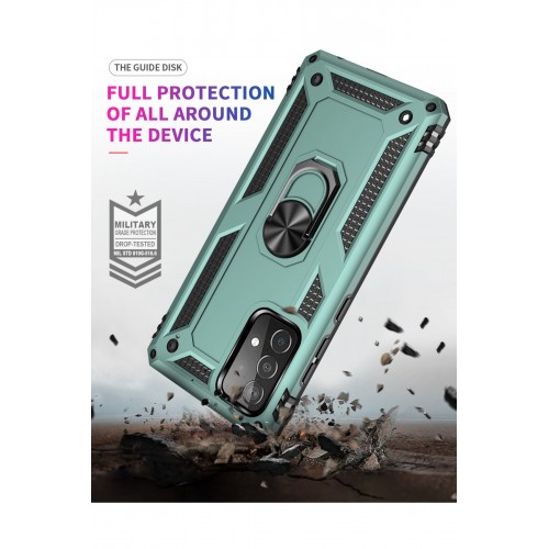 Newface Samsung Galaxy A52S Kılıf Sofya Yüzüklü Silikon Kapak - Yeşil Newface Samsung Galaxy A52S Kılıf Sofya Yüzüklü Silikon Kapak - Yeşil