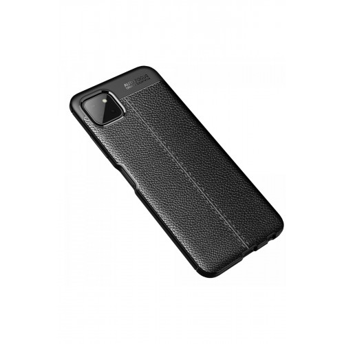 Newface Samsung Galaxy M32 Kılıf Focus Derili Silikon - Siyah Newface Samsung Galaxy M32 Kılıf Focus Derili Silikon - Siyah