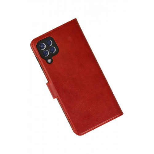 Newface Samsung Galaxy M32 Kılıf Trend S Plus Kapaklı Kılıf - Kırmızı Newface Samsung Galaxy M32 Kılıf Trend S Plus Kapaklı Kılıf - Kırmızı