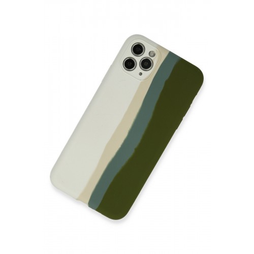 Newface iPhone 11 Pro Kılıf Ebruli Lansman Silikon - Beyaz-Yeşil Newface iPhone 11 Pro Kılıf Ebruli Lansman Silikon - Beyaz-Yeşil