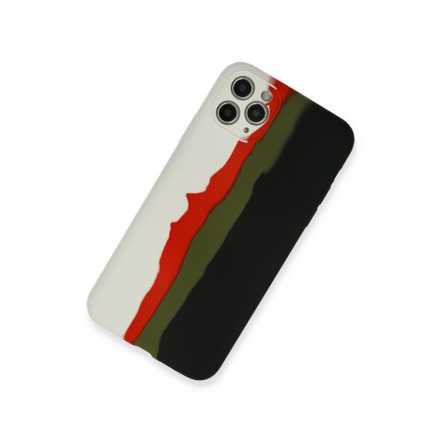 Newface iPhone 11 Pro Kılıf Ebruli Lansman Silikon - Beyaz-Siyah Newface iPhone 11 Pro Kılıf Ebruli Lansman Silikon - Beyaz-Siyah