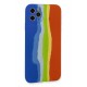 Newface iPhone 11 Pro Kılıf Ebruli Lansman Silikon - Mavi-Turuncu Newface iPhone 11 Pro Kılıf Ebruli Lansman Silikon - Mavi-Turuncu