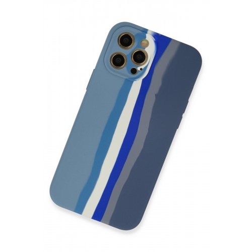Newface iPhone 12 Pro Kılıf Ebruli Lansman Silikon - Mavi-Gri Newface iPhone 12 Pro Kılıf Ebruli Lansman Silikon - Mavi-Gri