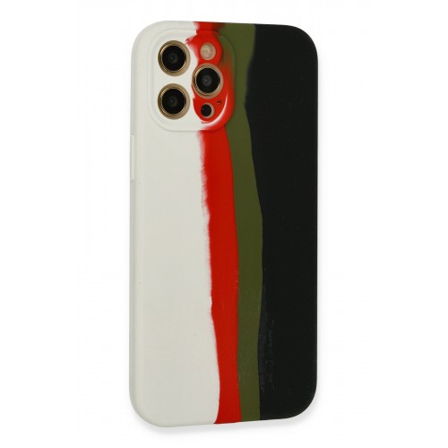 Newface iPhone 12 Pro Kılıf Ebruli Lansman Silikon - Beyaz-Siyah Newface iPhone 12 Pro Kılıf Ebruli Lansman Silikon - Beyaz-Siyah