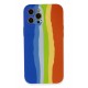Newface iPhone 12 Pro Kılıf Ebruli Lansman Silikon - Mavi-Turuncu Newface iPhone 12 Pro Kılıf Ebruli Lansman Silikon - Mavi-Turuncu