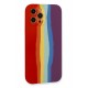 Newface iPhone 12 Pro Max Kılıf Ebruli Lansman Silikon - Kırmızı-Mor Newface iPhone 12 Pro Max Kılıf Ebruli Lansman Silikon - Kırmızı-Mor