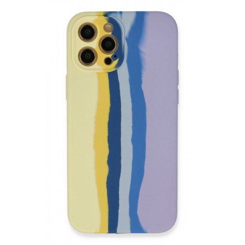 Newface iPhone 12 Pro Max Kılıf Ebruli Lansman Silikon - Sarı-Lila Newface iPhone 12 Pro Max Kılıf Ebruli Lansman Silikon - Sarı-Lila