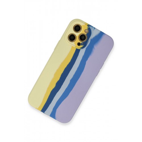 Newface iPhone 12 Pro Max Kılıf Ebruli Lansman Silikon - Sarı-Lila Newface iPhone 12 Pro Max Kılıf Ebruli Lansman Silikon - Sarı-Lila