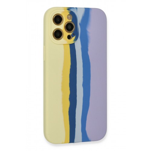 Newface iPhone 12 Pro Max Kılıf Ebruli Lansman Silikon - Sarı-Lila Newface iPhone 12 Pro Max Kılıf Ebruli Lansman Silikon - Sarı-Lila