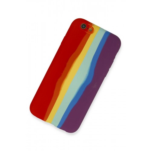 Newface iPhone 6 Kılıf Ebruli Lansman Silikon - Kırmızı-Mor Newface iPhone 6 Kılıf Ebruli Lansman Silikon - Kırmızı-Mor