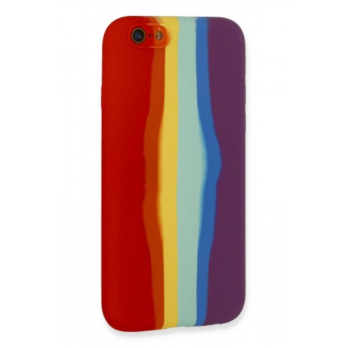Newface iPhone 6 Kılıf Ebruli Lansman Silikon - Kırmızı-Mor Newface iPhone 6 Kılıf Ebruli Lansman Silikon - Kırmızı-Mor