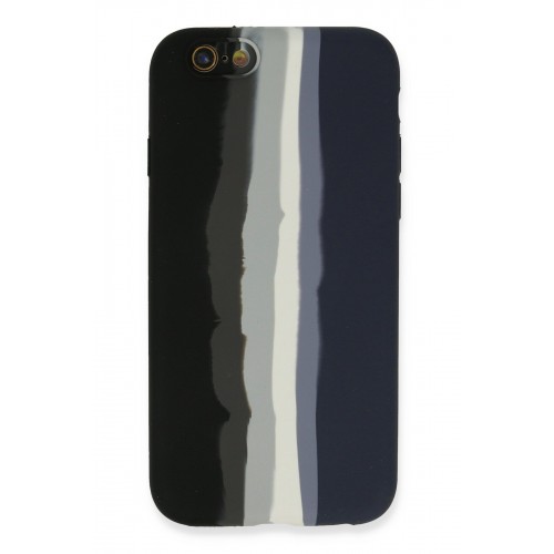 Newface iPhone 6 Kılıf Ebruli Lansman Silikon - Siyah-Lacivert Newface iPhone 6 Kılıf Ebruli Lansman Silikon - Siyah-Lacivert