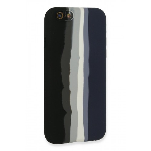 Newface iPhone 6 Kılıf Ebruli Lansman Silikon - Siyah-Lacivert Newface iPhone 6 Kılıf Ebruli Lansman Silikon - Siyah-Lacivert