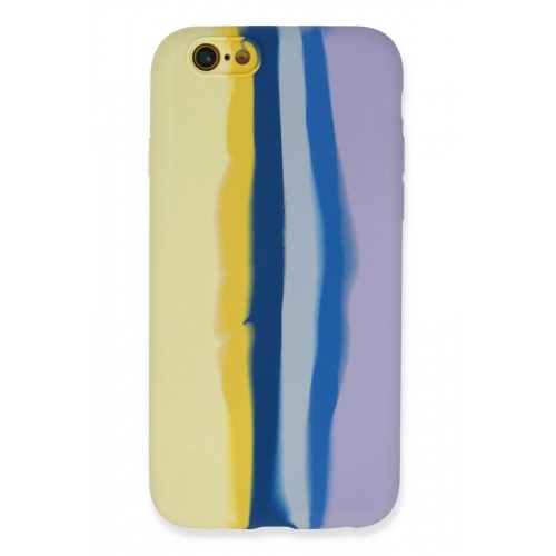 Newface iPhone 6 Kılıf Ebruli Lansman Silikon - Sarı-Lila Newface iPhone 6 Kılıf Ebruli Lansman Silikon - Sarı-Lila