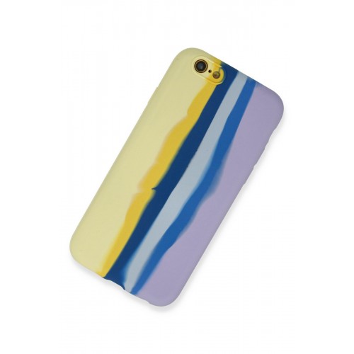 Newface iPhone 6 Kılıf Ebruli Lansman Silikon - Sarı-Lila Newface iPhone 6 Kılıf Ebruli Lansman Silikon - Sarı-Lila