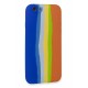 Newface iPhone 6 Kılıf Ebruli Lansman Silikon - Mavi-Turuncu Newface iPhone 6 Kılıf Ebruli Lansman Silikon - Mavi-Turuncu