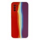 Newface Samsung Galaxy A03S Kılıf Ebruli Lansman Silikon - Kırmızı-Mor Newface Samsung Galaxy A03S Kılıf Ebruli Lansman Silikon - Kırmızı-Mor