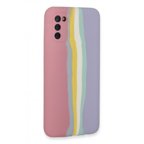 Newface Samsung Galaxy A03S Kılıf Ebruli Lansman Silikon - Pembe-Lila Newface Samsung Galaxy A03S Kılıf Ebruli Lansman Silikon - Pembe-Lila