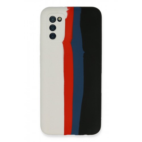Newface Samsung Galaxy A03S Kılıf Ebruli Lansman Silikon - Beyaz-Siyah Newface Samsung Galaxy A03S Kılıf Ebruli Lansman Silikon - Beyaz-Siyah