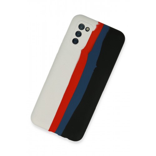 Newface Samsung Galaxy A03S Kılıf Ebruli Lansman Silikon - Beyaz-Siyah Newface Samsung Galaxy A03S Kılıf Ebruli Lansman Silikon - Beyaz-Siyah