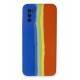 Newface Samsung Galaxy A03S Kılıf Ebruli Lansman Silikon - Mavi-Turuncu Newface Samsung Galaxy A03S Kılıf Ebruli Lansman Silikon - Mavi-Turuncu