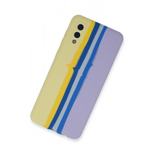 Newface Samsung Galaxy A02 Kılıf Ebruli Lansman Silikon - Sarı-Lila Newface Samsung Galaxy A02 Kılıf Ebruli Lansman Silikon - Sarı-Lila