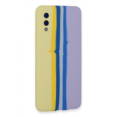 Newface Samsung Galaxy A02 Kılıf Ebruli Lansman Silikon - Sarı-Lila Newface Samsung Galaxy A02 Kılıf Ebruli Lansman Silikon - Sarı-Lila