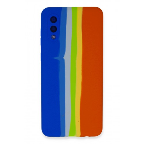 Newface Samsung Galaxy A02 Kılıf Ebruli Lansman Silikon - Mavi-Turuncu Newface Samsung Galaxy A02 Kılıf Ebruli Lansman Silikon - Mavi-Turuncu