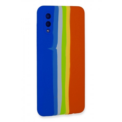 Newface Samsung Galaxy A02 Kılıf Ebruli Lansman Silikon - Mavi-Turuncu Newface Samsung Galaxy A02 Kılıf Ebruli Lansman Silikon - Mavi-Turuncu