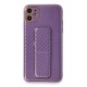 Newface iPhone 12 Kılıf Coco Karbon Standlı Kapak - Mor Newface iPhone 12 Kılıf Coco Karbon Standlı Kapak - Mor