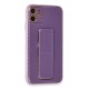 Newface iPhone 12 Kılıf Coco Karbon Standlı Kapak - Mor Newface iPhone 12 Kılıf Coco Karbon Standlı Kapak - Mor